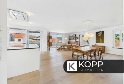Luxuriöse 3‑Zimmer‑Penthousewohnung mit EBK, Sauna und großem Sonnenbalkon