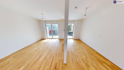 Preisreduziert! Erstbezug in Graz – Reininghausstraße: moderne Erdgeschosswohnung mit 38,22 m², 2 Zimmern, Balkon, Eigengarten und Kellerabteil in attraktiver Lage.