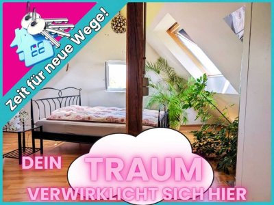 WOLKE 7=MEIN ZUHAUSE: 3,5-Zi. GALERIEWOHNUNG in SCHWAIKHEIM inkl. Holzofen, EBK, Stellplatz, Balkon!