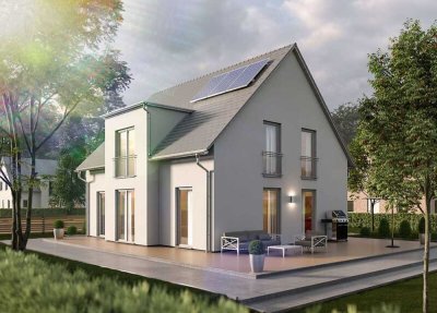 Großzügig, massiv und lichtdurchflutet gedacht. Für Familien gemacht.