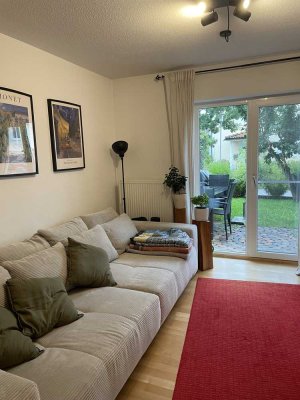 2-Zimmerwohnung mit eigenem Garten und Stellplatz in ruhiger Lage