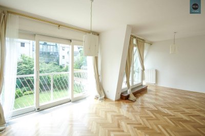 Traumwohnung mit Balkon, Terrasse und Garage in exklusiver Gartenanlage bei der Hohen Warte!