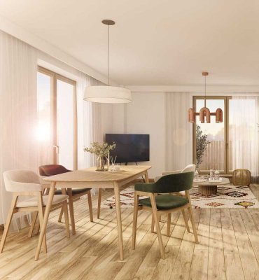 Urban & Grün: Sonnige 4-Zimmer-Wohnung mit 2 Balkonen, Hochbeet