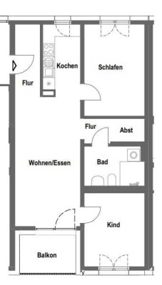 3 Zimmer - Wohnberechtigungsschien EK-Stufe 3 unabdingbar!