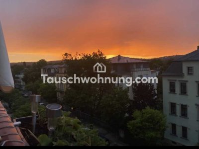 Tauschwohnung: Schöne 2 Raum Wohnung mit Balkon im grünen Striesen