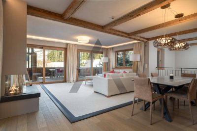 Miete: Ski in / Ski out - Moderne Maisonette mit Bergblick