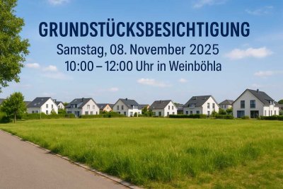 Grundstücksbesichtigung am 08.11 von 10 bis 12 Uhr