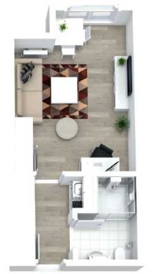 Gepflegtes 1-Zimmer-Studio-Apartment mit Küchenzeile, Fußbodenheizung – ideal als Kapitalanlage!