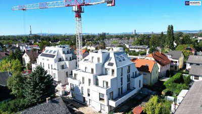 Herbstaktion! GENIAL - Lebens(t)raum Erfüller im Grünen! Klimaaktiv Bronze! Ab ins Dachgeschoss + 3 Zimmer + 2 Terrassen + Viel Lebensqualität! Wärmepumpe und Solaranlage + Naturnahe Gewässer ums Eck!