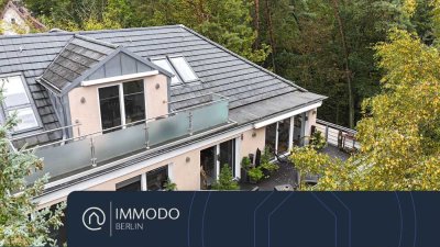 � Familienidyll in Frohnau: Traumhafte 5-Zi-Maisonette mit 2 Sonnenterrassen, Waldblick & 3 Bädern