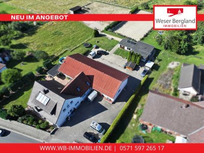 RESERVIERT - Außergewöhnliches Immobilien-Ensemble mit Wohnhaus, Gewerbe und Pferdehaltung