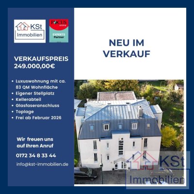 Seltene Gelegenheit: Hochwertige 3-Zimmer-Wohnung mit Balkon in Toplage von Markkleeberg