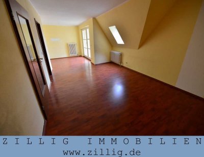 2-Zi.-Atelier-ETW auf zwei Ebenen - vermietet - Laminatböden - Loggia - ZILLIG IMMOBILIEN