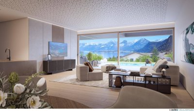 Ihr Sehnsuchtsort am Wolfgangsee – 3-Zimmer-Wohntraum mit Terrasse &amp; Pool
