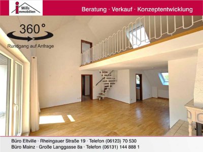 Außergewöhnlich schöne Maisonette-Wohnung mit "Haus-Charakter" mit großer Terrasse