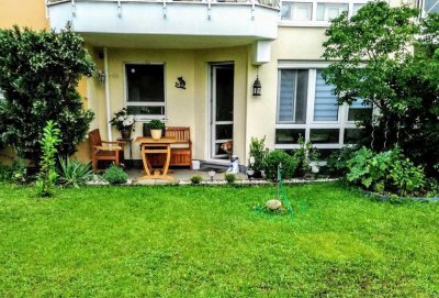 Provisionsfreie 2-Zimmer- Terrassenwohnung mit ebenerdigen Eingangsbereich Tiefgaragenplatz