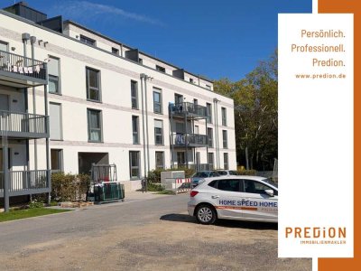 Neubau-Erstbezug:  Attraktive Wohnung mit sonnigem Balkon und Erdgeschossterrasse!