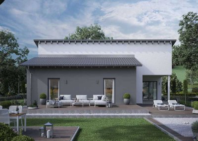 Genießen & Ebenerdig wohnen - Bungalow mit überdachter Terrasse !