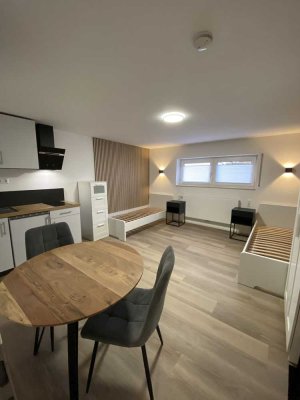 Erstbezug- Moderne Pendlerwohnung, möbliertes Apartment mit EBK u. Bad, Ferienwohnung, Monteurzimmer