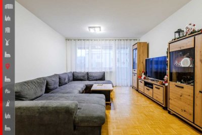 Gepflegte und gut vermietete 3,5-Zimmer-Wohnung mit Loggia und Balkon