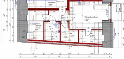NEUBAU: Attika-Apartment mit Balkon, 3 Zimmer und Parkplatz in Schüttorf