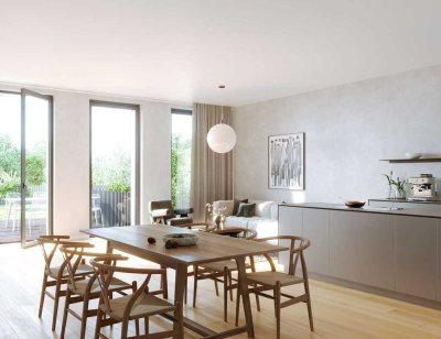 Barrierefreie Neubauwohnung mit ca. 20m² großer Sonnenterrasse