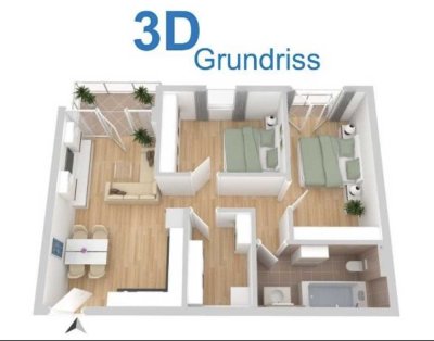 Gepflegte 2-Zimmer Wohnung mit Balkon im 3. OG in Saarbrücken