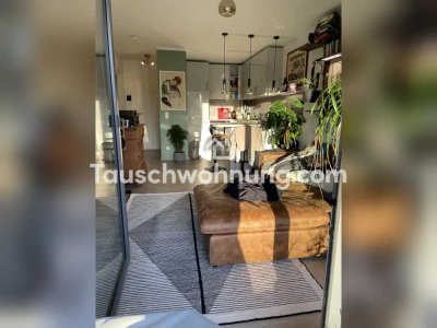 Tauschwohnung: 2,5 Zimmer Wohnung im Neubau mit Terrasse und Garten