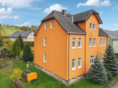 ++Traumgrundstück + attraktives MFH in Langburkersdorf – Kernsaniertes Altbauflair, 3 WE & Garten!++