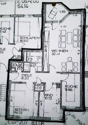Helle 3-Zimmer-Wohnung mit Süd-Balkon in Regensburg-West – 2er-WG geeignet