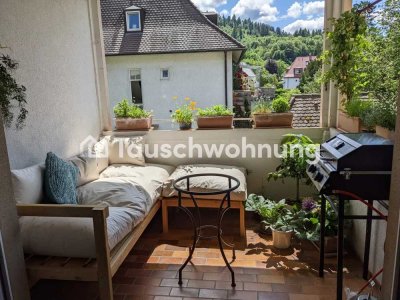 Tauschwohnung: Schöne 3 Zimmerwohnung mit Süd-Balkon in der Wiehre