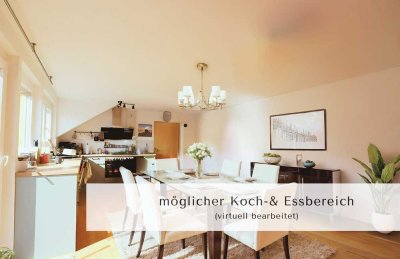 3 Zimmer, Eigenheim oder Rendite, Dachgeschoss im Herzen von Müllheim