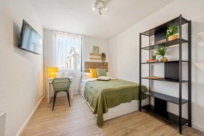 Moderne, helle, NEU renovierte, voll möblierte Wohg. + Haushaltsartikel + Fahrrad, Zentral in Mainz