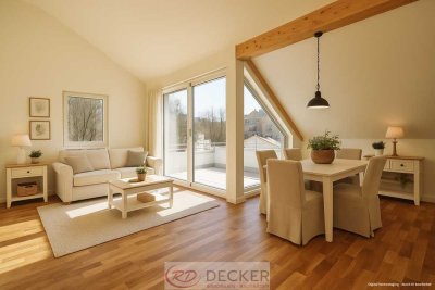 Wohntraum im Dachgeschoss – 3-Zi.-Wohnung mit sonniger Dachterrasse ++Decker Immobilien++