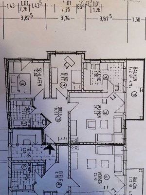 Schöne 3-Zimmer Wohnung mit Balkon in Kutzenhausen