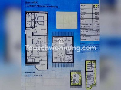 Tauschwohnung: Maisonette Wohnung über 2 Etagen in ruhiger Lage in Strehlen