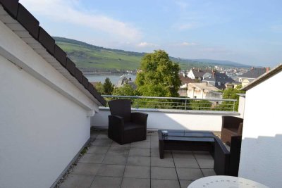 DG-Wohnung 2ZKB, Terasse, Ausblick in Bingen am Rhein
