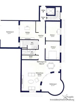 Modernes Wohngefühl im Penthouse – 4 Zimmer voller Licht und Eleganz