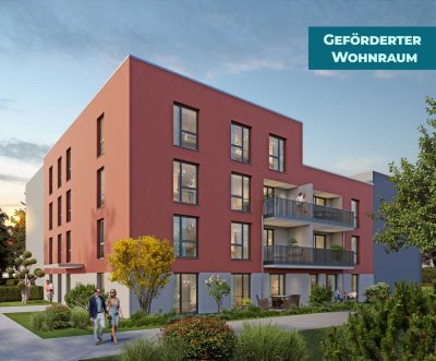**FÜR KAPITALANLEGER** - Geförderte 3-Zimmerwohnung mit großem Wohn- Essbereich und Südloggia
