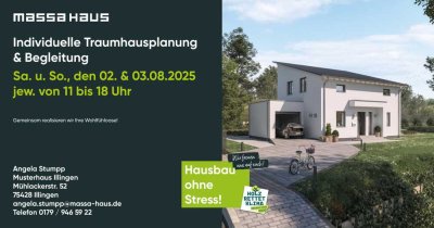 ! Wie kann ich beim Hausbau sparen?  Beratungswochenende am 9. & 10.8.25 !