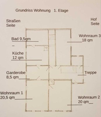 Freundliche und modernisierte 3-Raum-Wohnung in Amtsberg