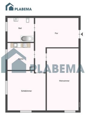 Zentrale 2-Zimmer-Wohnung mit Tageslichtbad und Stellplatzoption zu vermieten