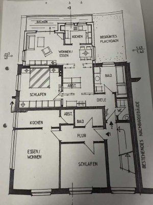 Attraktive 2-Zimmer-Wohnung mit großem Balkon in Südlage in Rhede, zentrale Lage