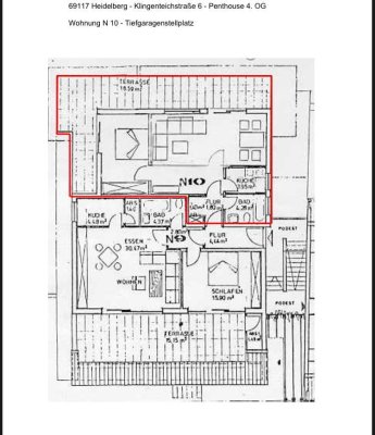 Schöne Penthousewohnung in der Heidelberger Altstadt