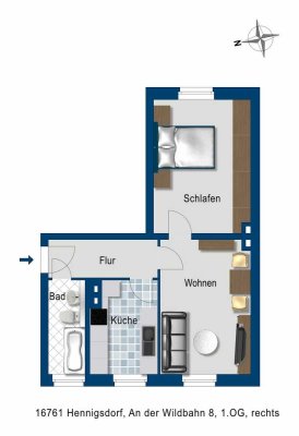Sanierte Wohnung in grüner Lage