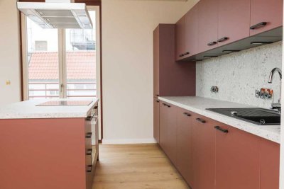 Exklusiver Neubau, private Dachterrasse – Fernsehturmblick inklusive