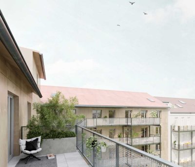 Nachhaltiger NEUBAU * 4 Zimmer mit Balkon zum Garten * KFW 40 und QNG