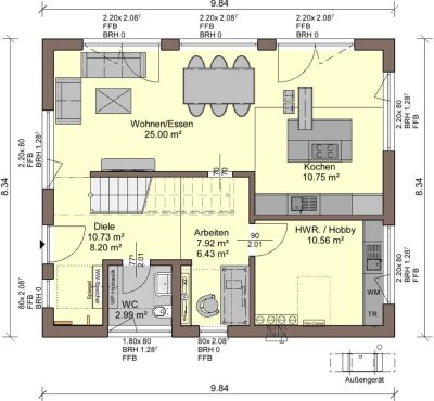 Modernes Einfamilienhaus mit viel Platz für die ganze Familie