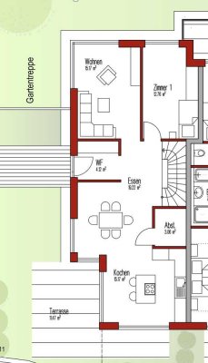 4,5-Zimmer Maisonette-Wohnung mit Terrasse und Garten in Konstanz Egg