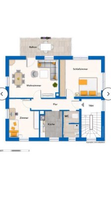 Helle 3-Zimmer-Wohnung im 1. Obergeschoss